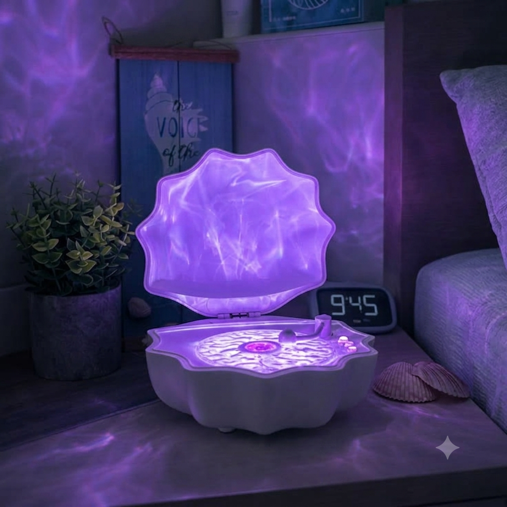 Shell Lamp with Bluetooth Speaker
