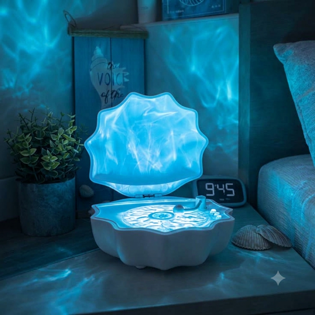 Shell Lamp with Bluetooth Speaker