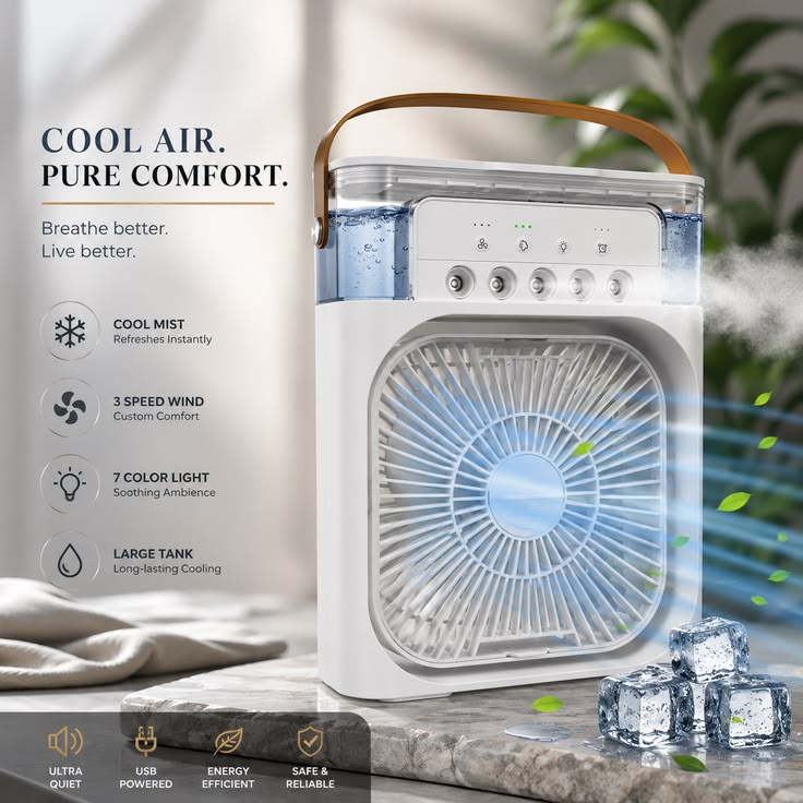 Cooling Fan With Ice